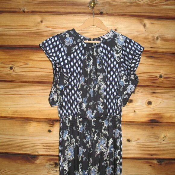 Rebecca Taylor Silk Blend Paisley Jumpsuit - Picture 5 of 10